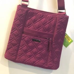 Vera Bradley solid purple crossbody purse